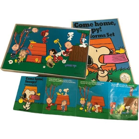 Come Home Snoopy Colorforms Set 1972 Reproduction Peanuts Charles Schultz - Picture 4 of 11